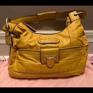 Juicy Couture yellow leather handbag